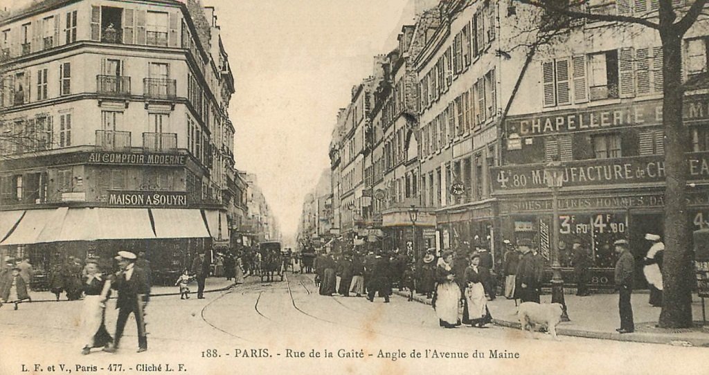 Entrée rue de la Gaîté, avenue du Maine.jpg