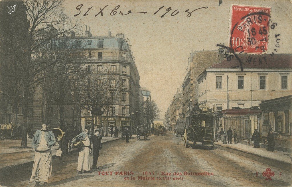 Z - 1647 - Rue des Batignolles et la Mairie.jpg