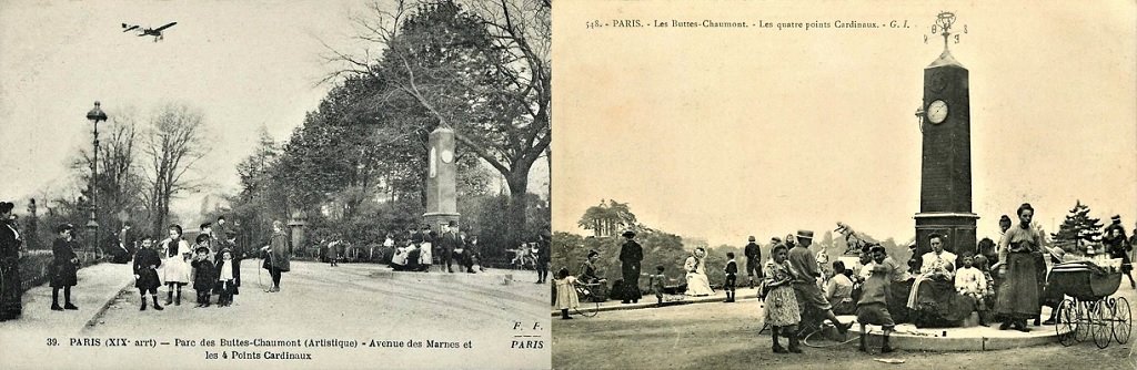 Buttes Chaumont - Avenue des Marnes et les quatre points cardinaux - Les 4 points cardinaux.jpg