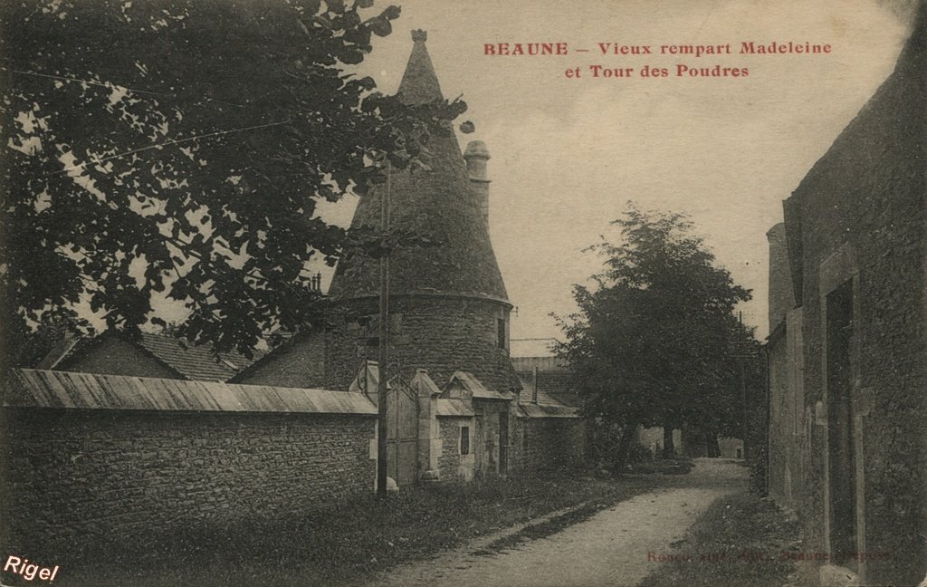 21-Beaune - Vieux Rempart Madeleine et Tour des Poudres - Ronco ainé edit - LB Dijon.jpg