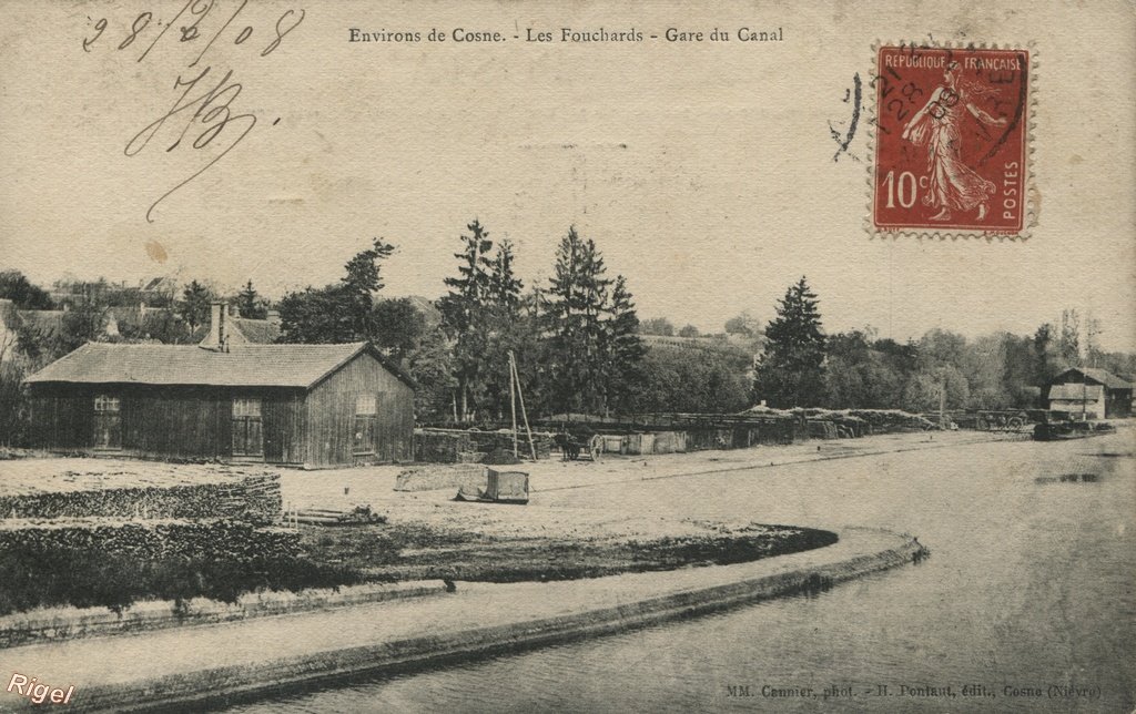 18-Bouilleret - Environs de Cosne - Les Fouchards - Gare du Canal - MM Canier Phot - H Pontaut édit.jpg