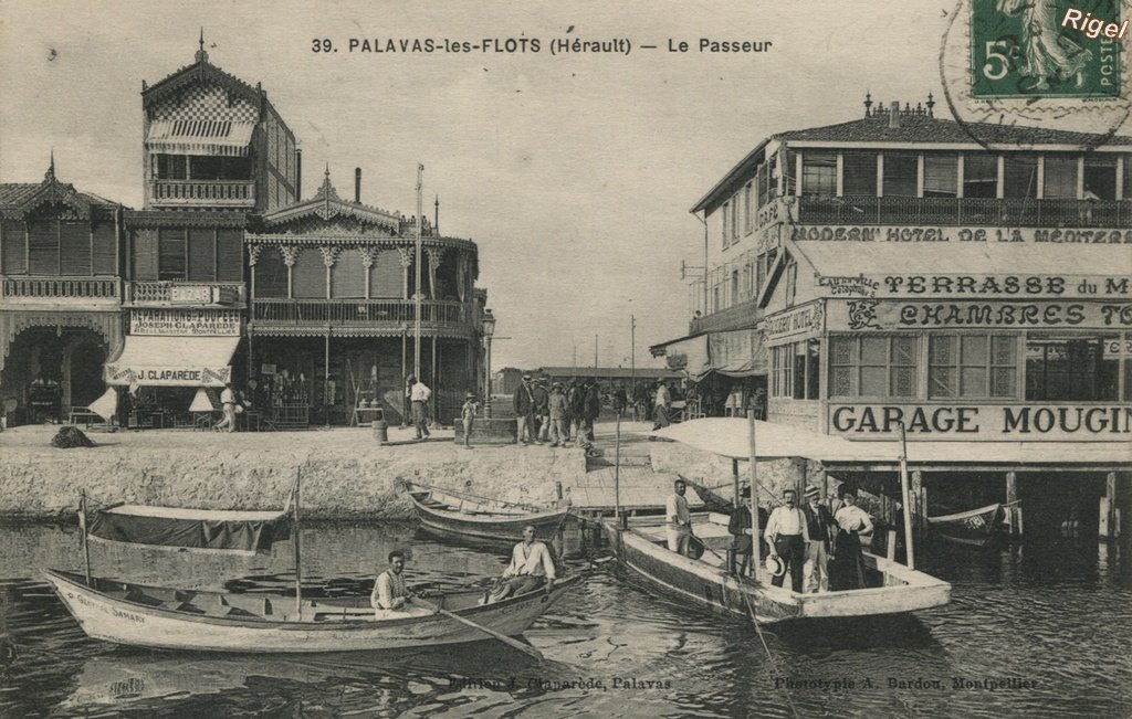 34-Palavas - Le Passeur - 39 Edition Claparède - Phototypie Bardou.jpg