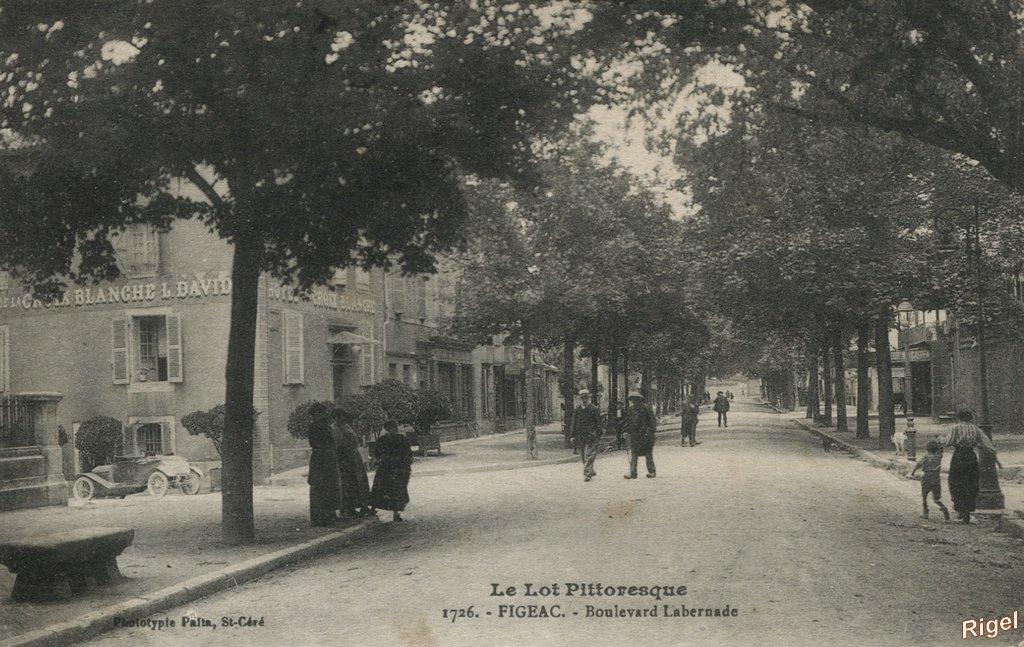 46-Figeac - Boulevard Labernade - 1726 Phototypie Palta.jpg