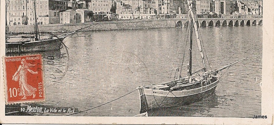voyagée 22 11 1909 dos séparé