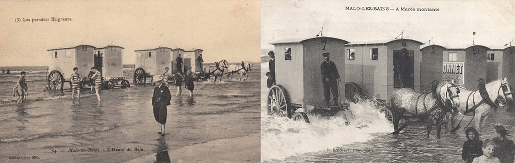 Malo-les-Bains - L'heure du Bain - Les Cabines à marée montante.jpg