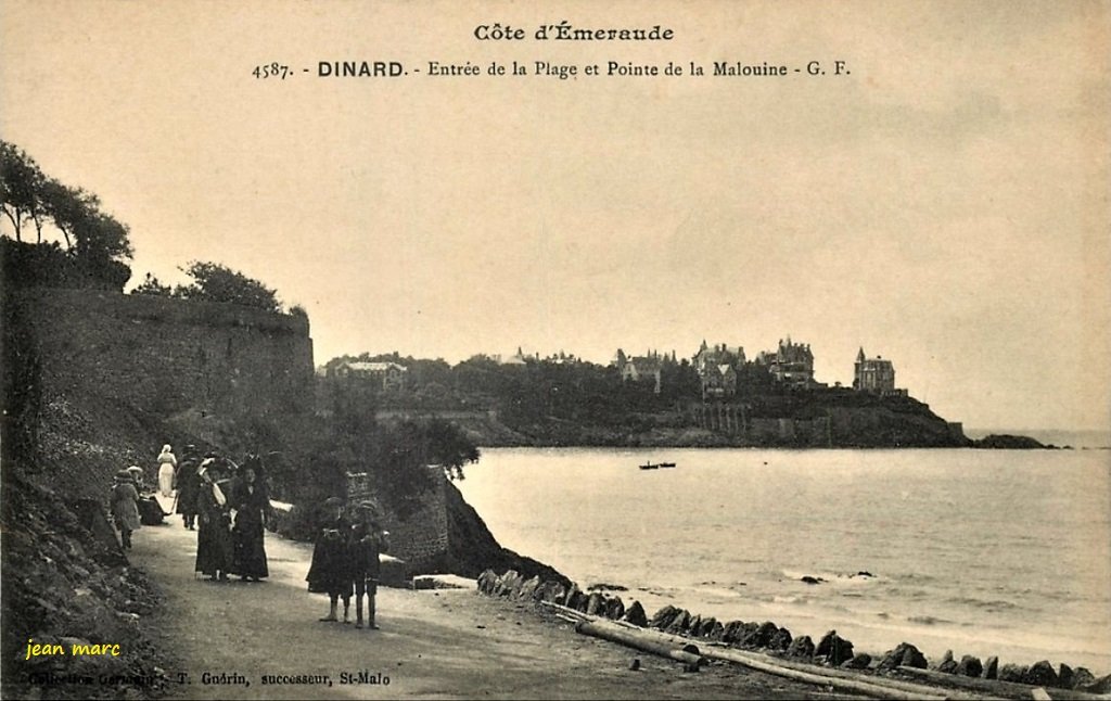 Dinard - Entrée de la Plage et Pointe de la Malouine.jpg
