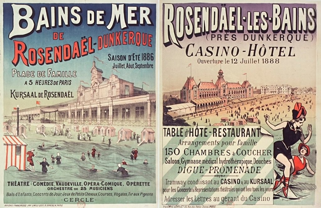 Rosendaël (section futur Malo-les-Bains) - Affiches publicitaires 1886 et 1888.jpg