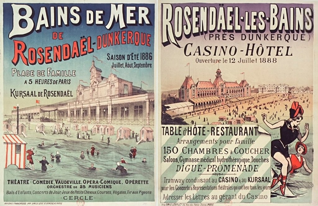 Rosendaël (section futur Malo-les-Bains) - Affiches publicitaires 1886 et 1888.jpg