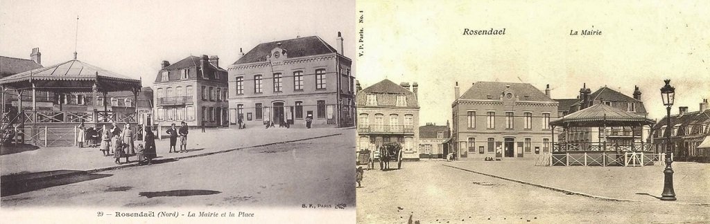 Rosendael - La Mairie et l'ancien kiosque à musique en bois.jpg