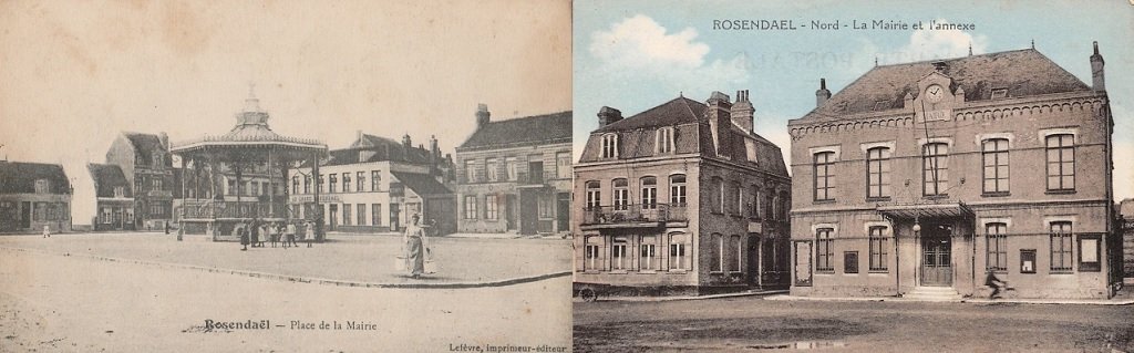 Rosendael - Place de la Mairie et Kiosque à musique - La Mairie et l'annexe.jpg