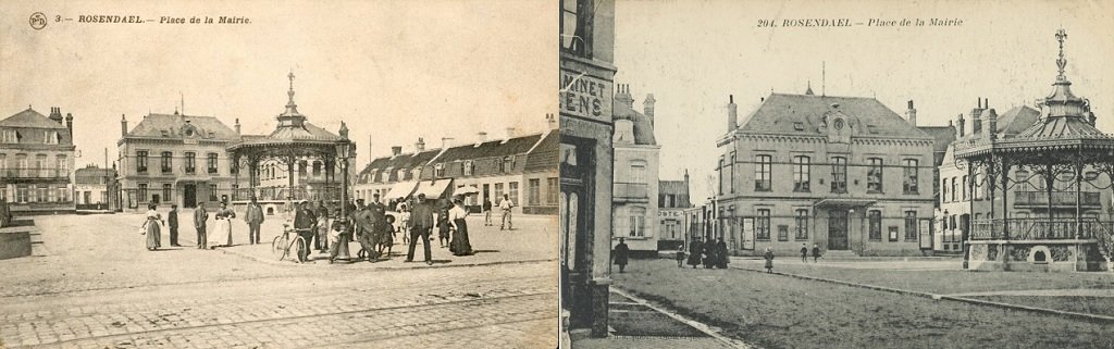 Rosendael - Place de la Mairie et rails du tramway - Le Kiosque place de la mairie.jpg