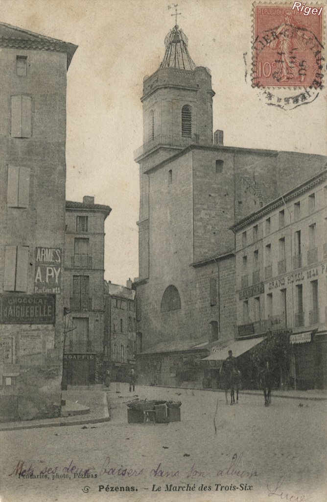 34-Pézenas - Le Marché des Trois-Six - Pendariès photo Pézenas.jpg