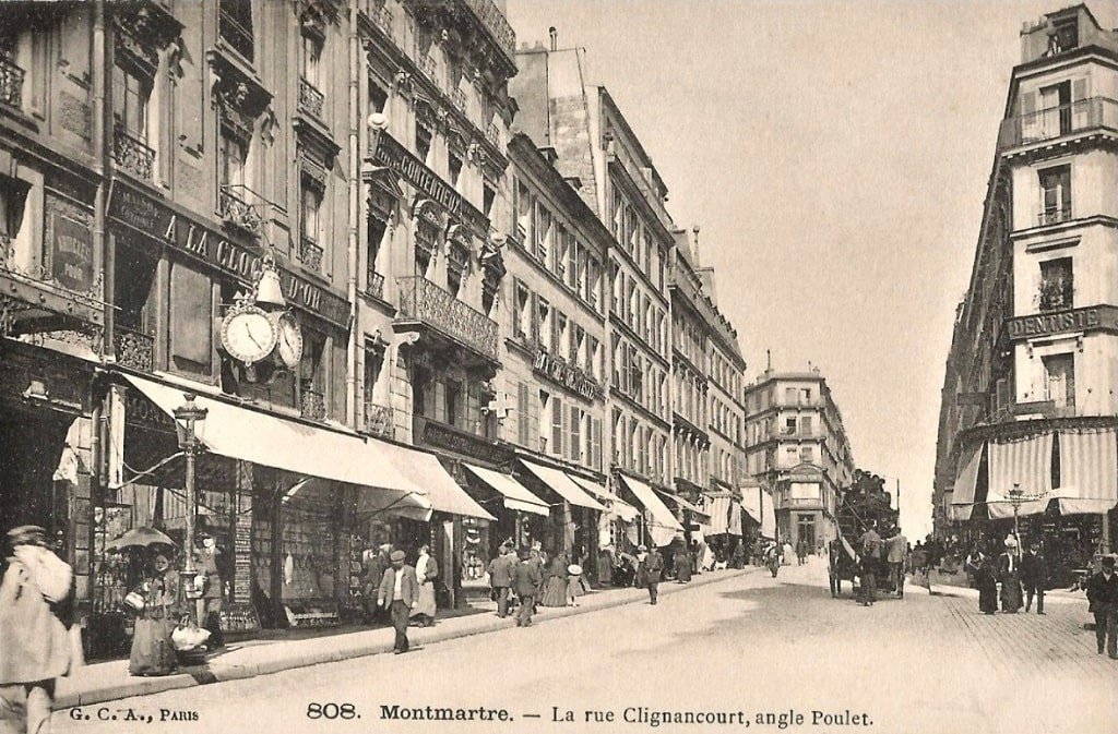 Paris Montmartre - La rue Clignancourt, angle Poulet.jpg