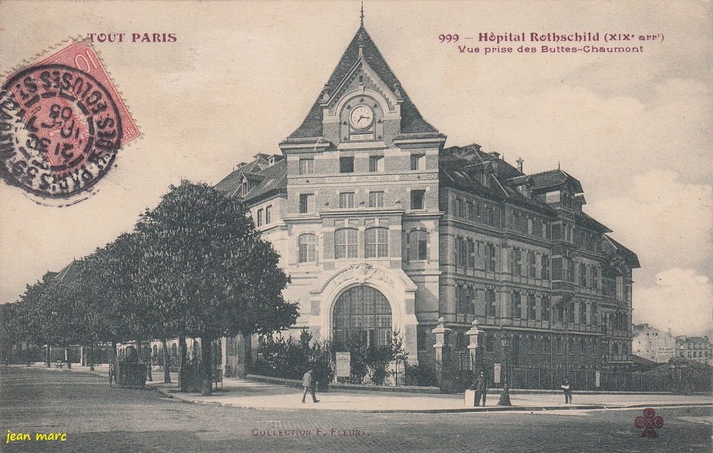 Paris XIXème - Tout Paris 999 Hôpital Rothschild (1905) (Collection F. Fleury au centre).jpg