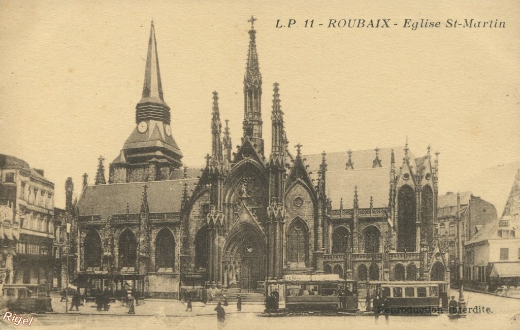 59-Roubaix - Eglise Saint-Martin - Tramway - 11 LP.jpg