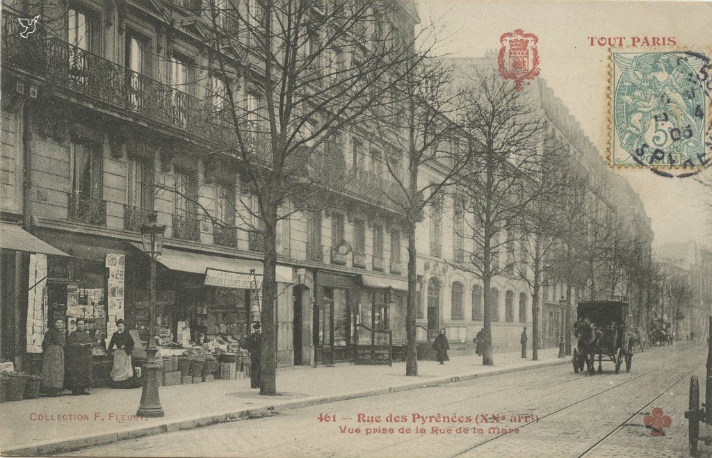 Z - 461 - Rue des Pyrénées vue prise de la Rue de la Mare.jpg