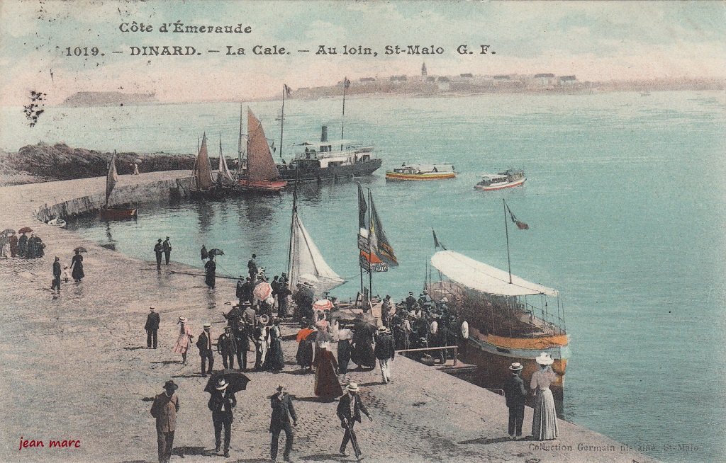 Dinard - La Cale - Au loin, Saint Malo (1908).jpg