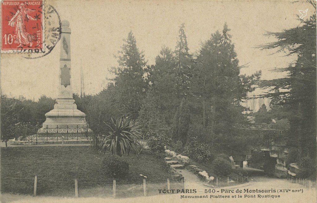 Z - 560 - Parc de Montsouris - Monument Flatters et Pont Rustique.jpg