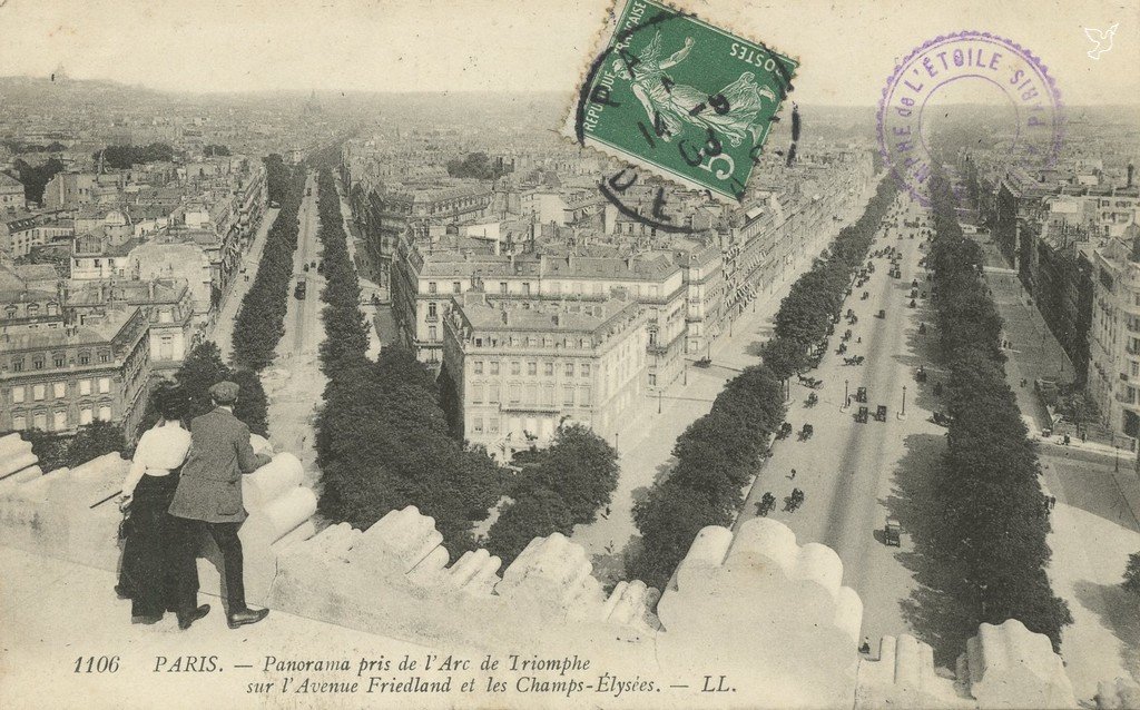 Z - 1106 - Panorama Arc de Triomphe Friedland et Champs Elysées.jpg