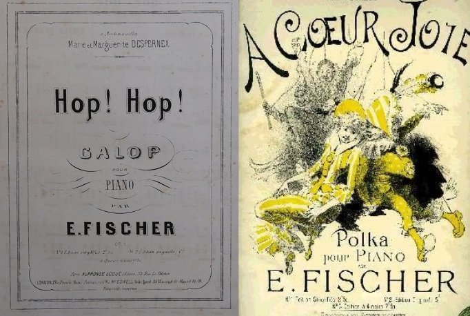Partitions Emile Fischer Hop hop 1896 dédié à sa future épouse - A coeur joie 1896.jpg