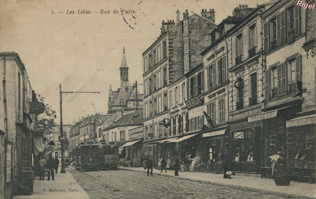 93-Les Lilas - Rue de Paris - 5 Marmuse.jpg