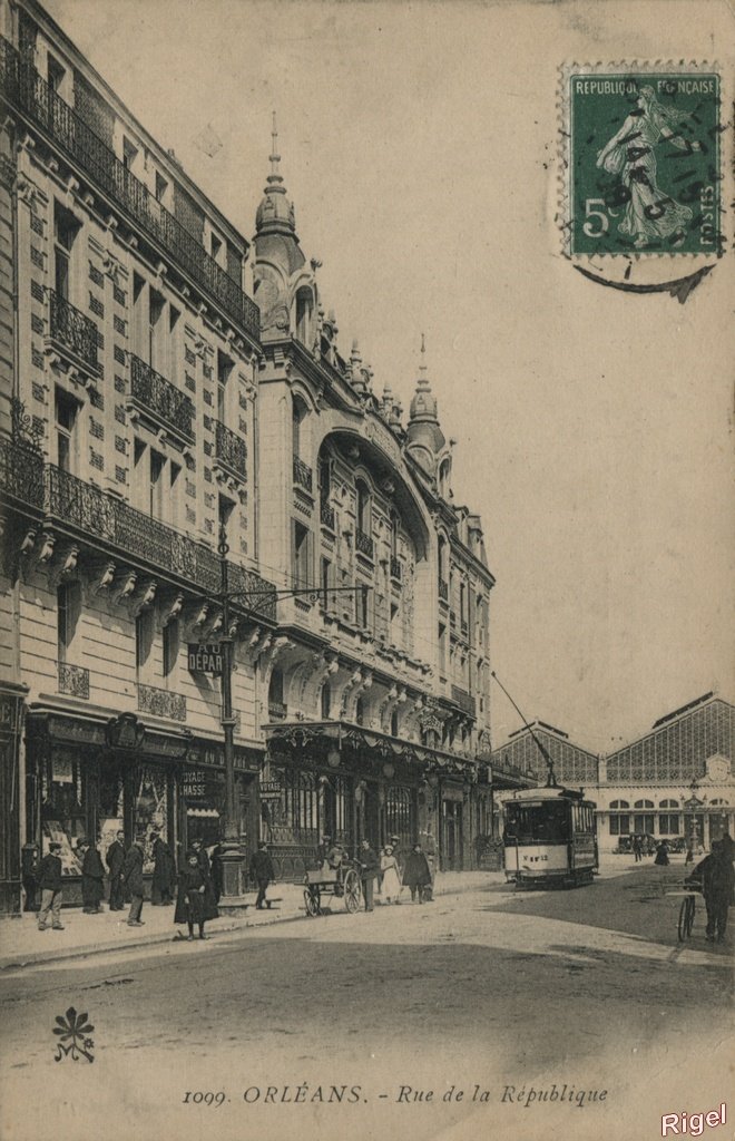 45-Orléans - Rue de la République - 1099 Marcel Marron.jpg