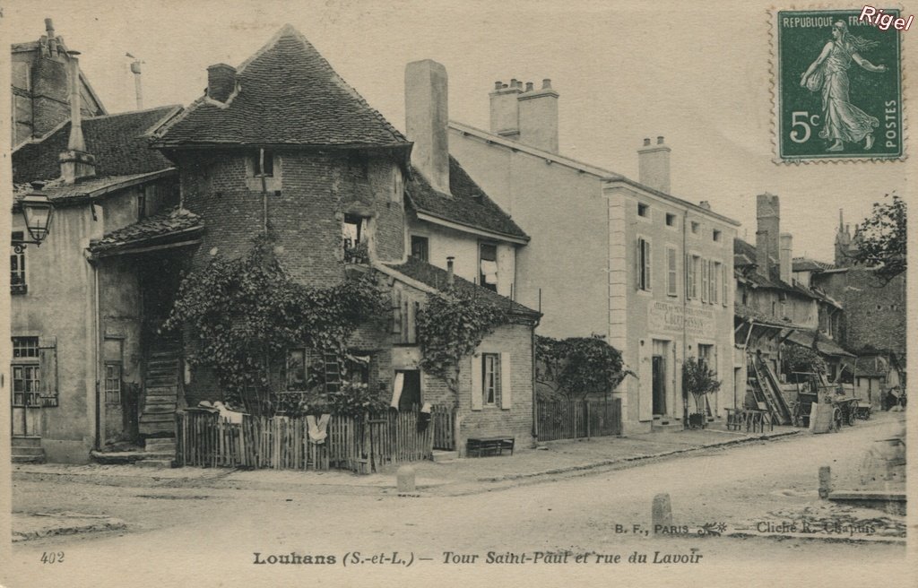 71-Louhans - Tour et Rue deu Lavoir - 402 BF.jpg