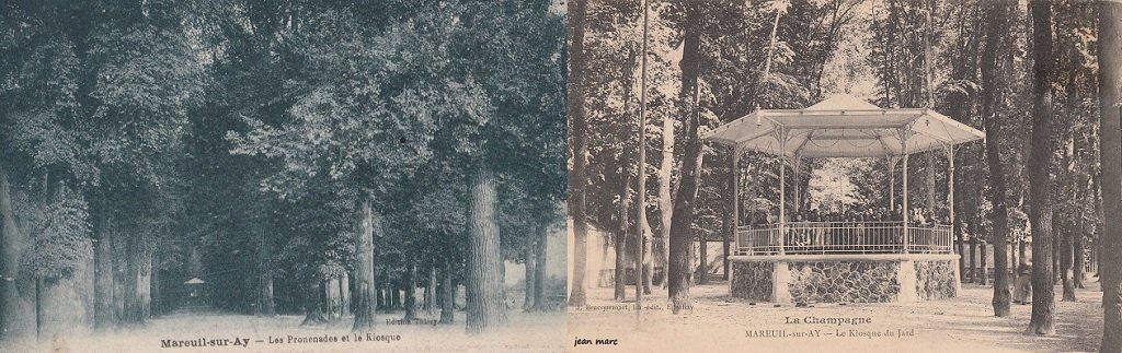 Mareuil sur Ay - Le Kiosque et la Promenade du Jard - Le Kiosque à musique.jpg