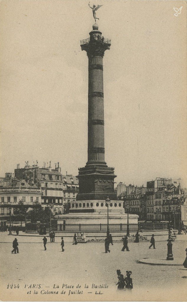 Z - 1244 - Place de la Bastille et Colonne de Juillet (2).jpg