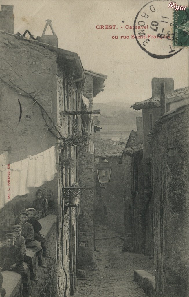 26-Crest - Carcavel ou Rue Saint-François - Pap L Rambaud Die.jpg