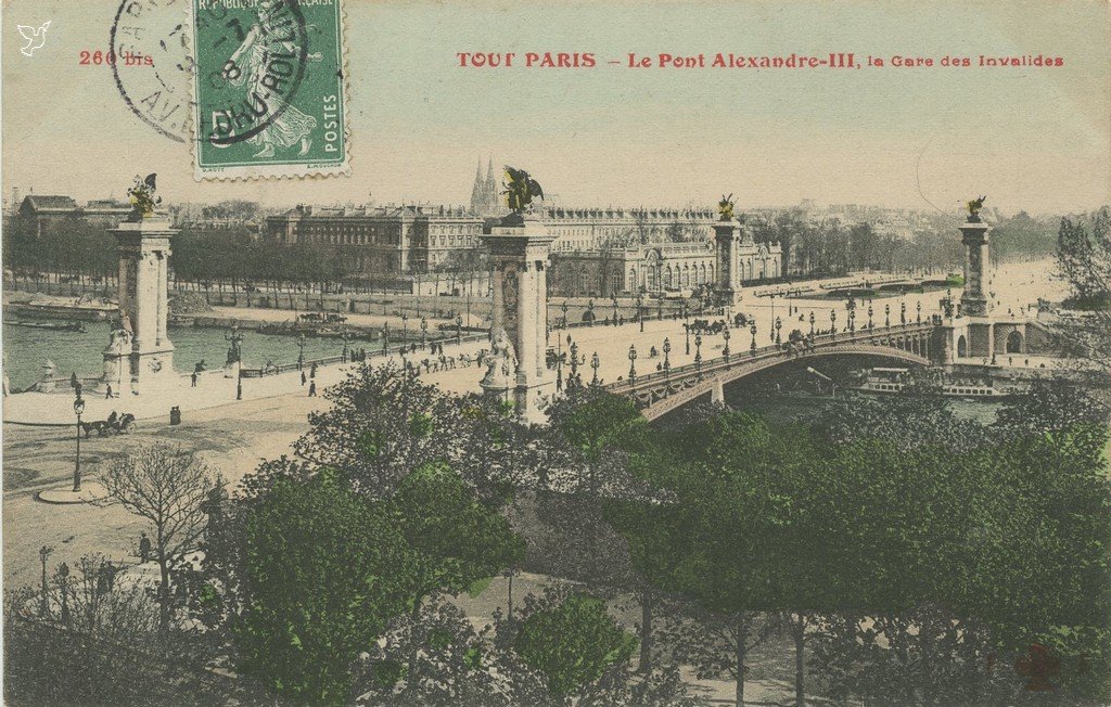 Z - 266 bis - Le Pont Alexandre III, la gare des Invalides.jpg