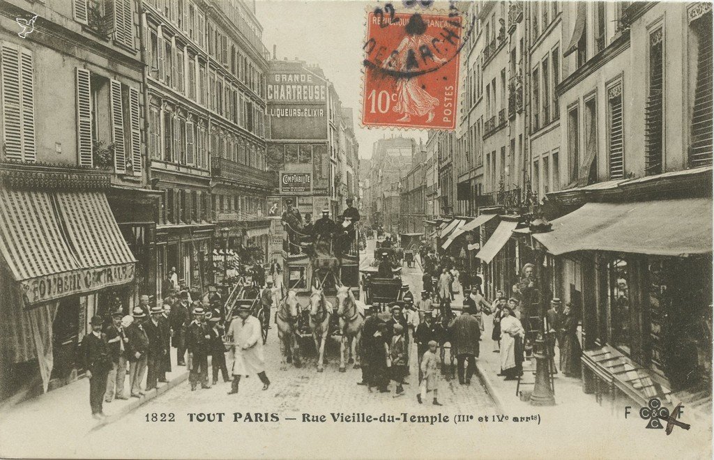 Z - 1822 - Rue Vielle du Temple III et IV° arrt.jpg