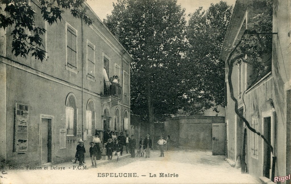 26-Espeluche - La Mairie - Edition Faucon et Delaye - PCM.jpg