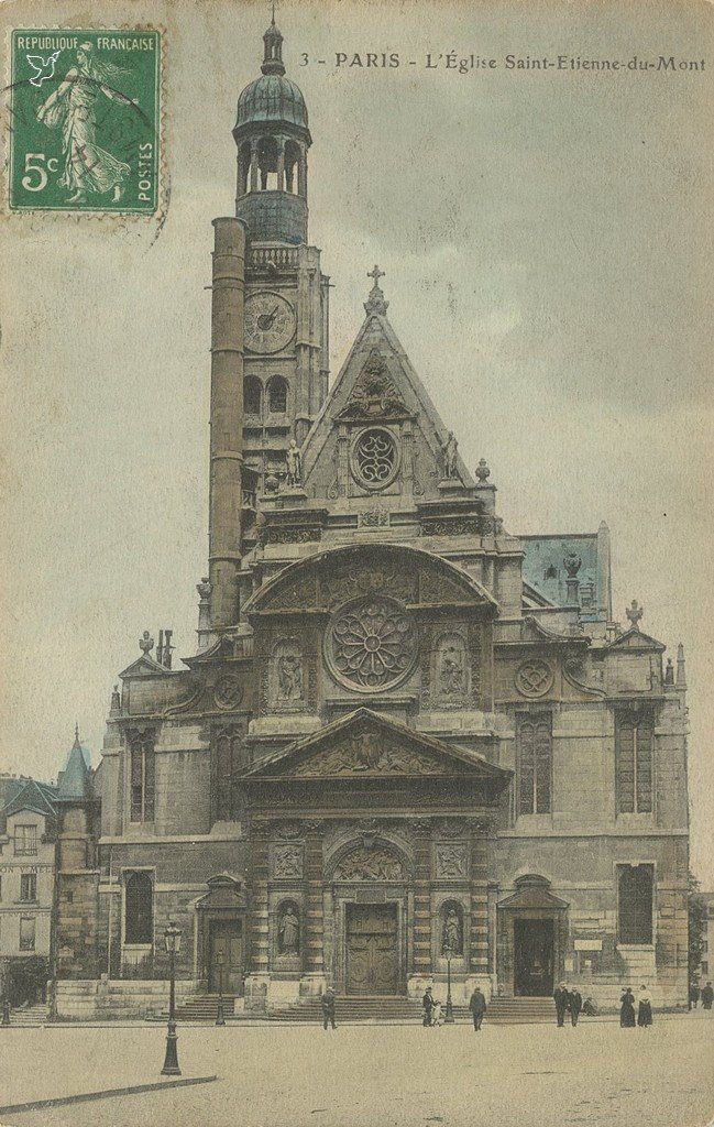 Z - 3 - PARIS - L'Eglise Saint-Etienne du Mont (color).jpg