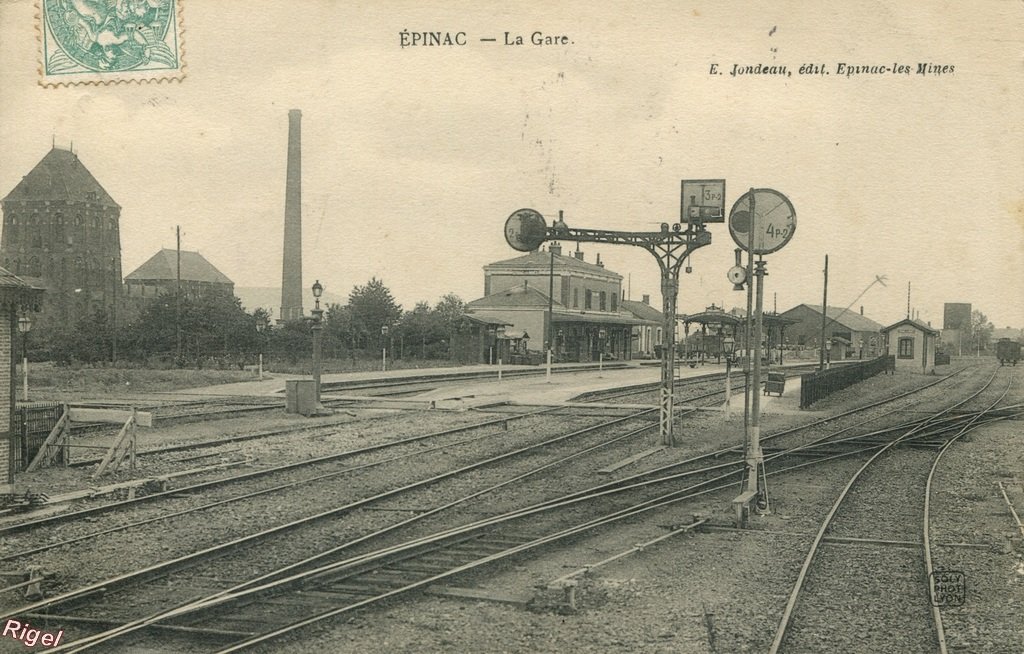 71-Epinac - La Gare - E Jondeau édit.jpg