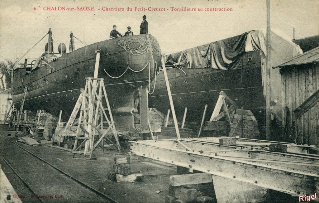 71-Chalon - Chantier Petit-Creusot - Torpilleurs Constructions - 6 Lemoine.jpg