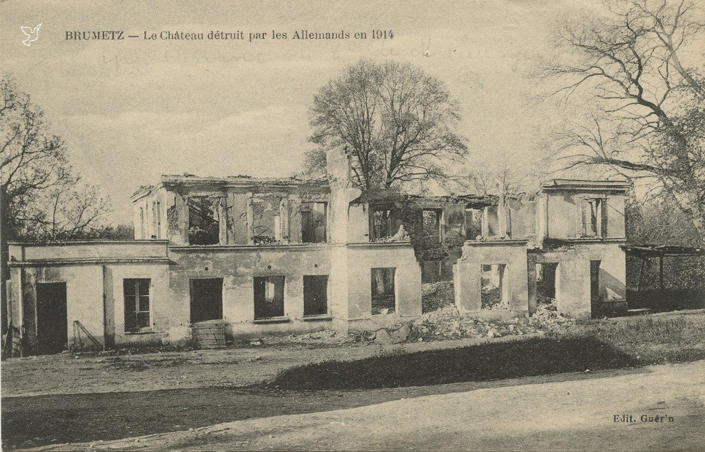 Z - BRUMETZ - Chateau détruit.jpg