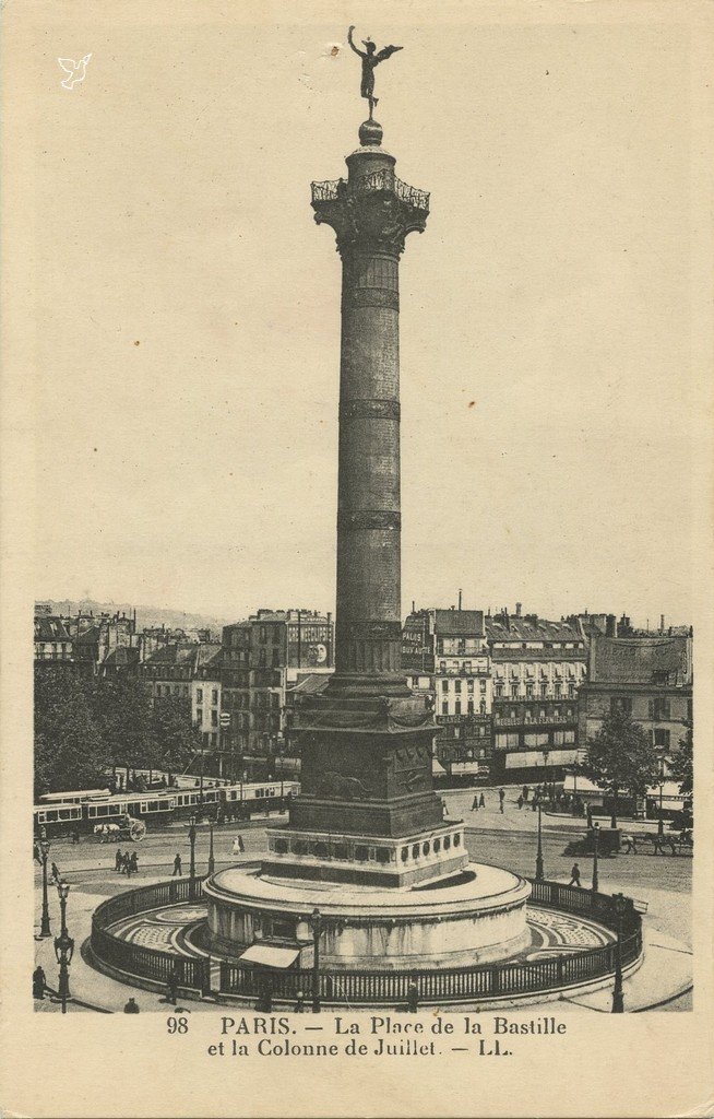 Z - 98 - La Place de la Bastille Colonne de Juillet.jpg