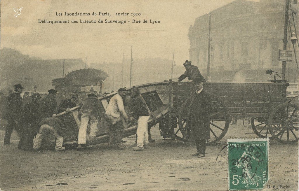 Z - GARE DE LYON - HP In ondations 1910.jpg