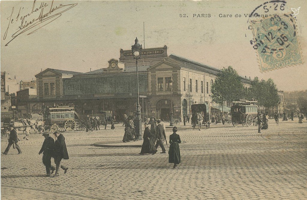 Z - BASTILLE - 52 Sans editeur - Gare de Vincennes.jpg