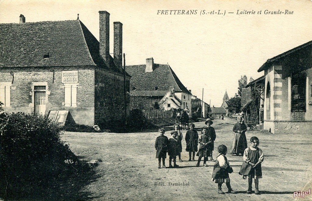 71-Fretterans - Laiterie et Grande-Rue - Edit Damichel.jpg