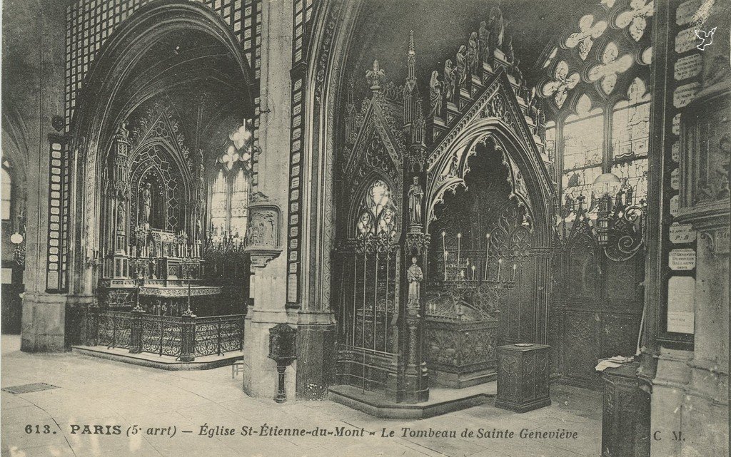 Z - 613 - Eglise St-Etienne du Mont - Tombeau de Ste Genevieve.jpg