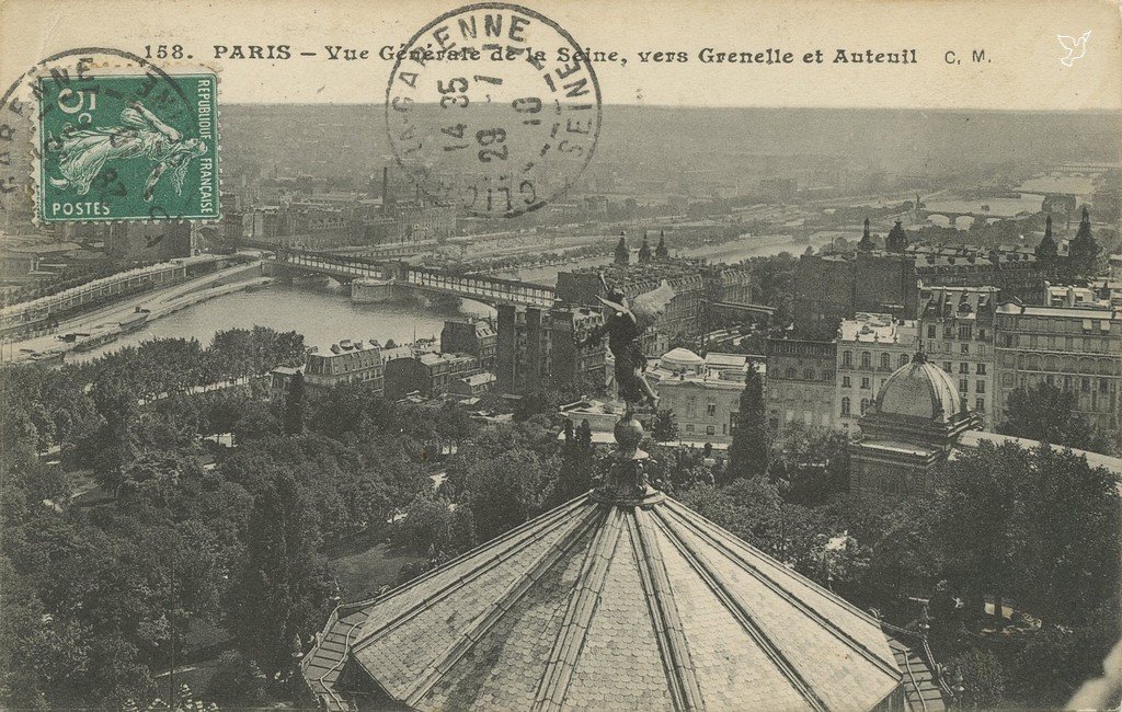 Z - 158 - Vue générale de la Seine vers Grenelle et Auteuil.jpg