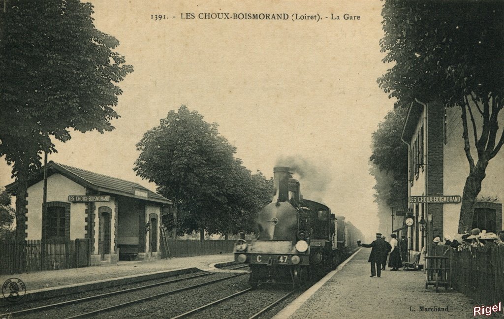 45-Les Choux-Boismorand - La Gare - 1391 L Marchand.jpg