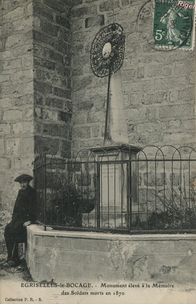 89-Egriselles-le-Bocage - Monument élevé Soldats Morts 1870.jpg