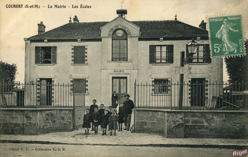 77-Coubert - La Mairie - Les Ecoles - Cliché SL Collection LDB.jpg