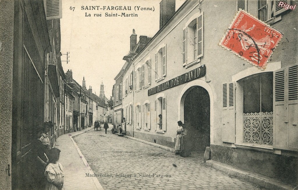 89-St-Fargeau - Rue St-Martin - 67 Machavoine édit.jpg