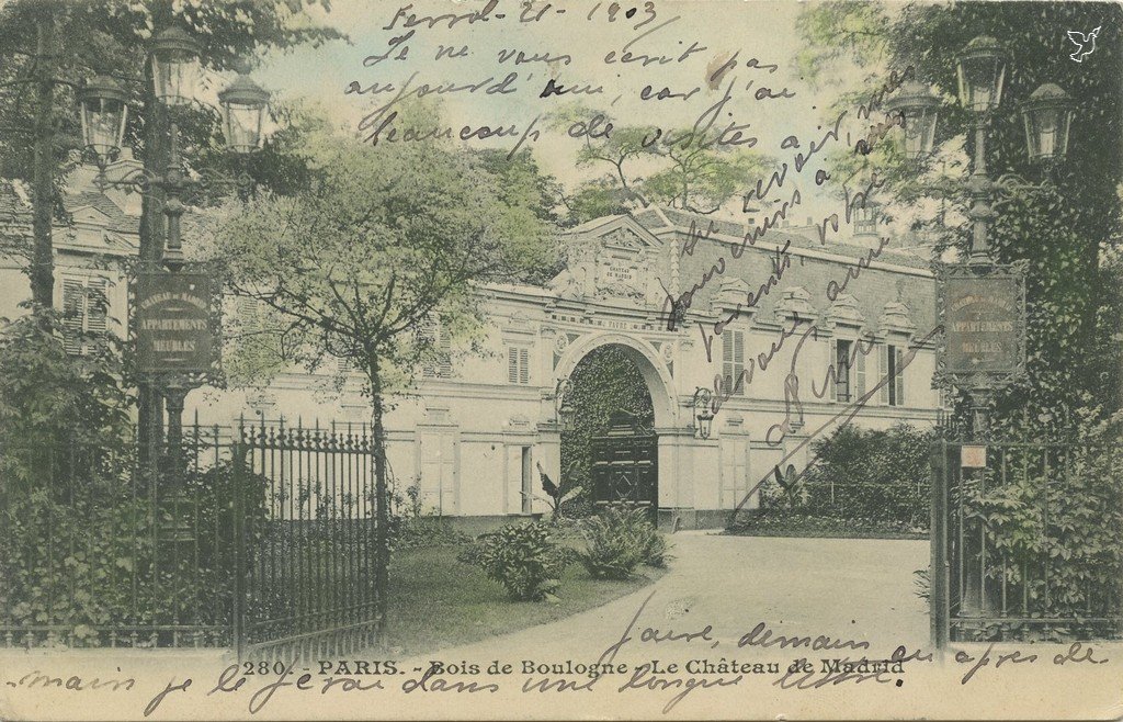 ZZ280. - PARIS. - Bois de Boulogne - Le Château de Madrid.jpg