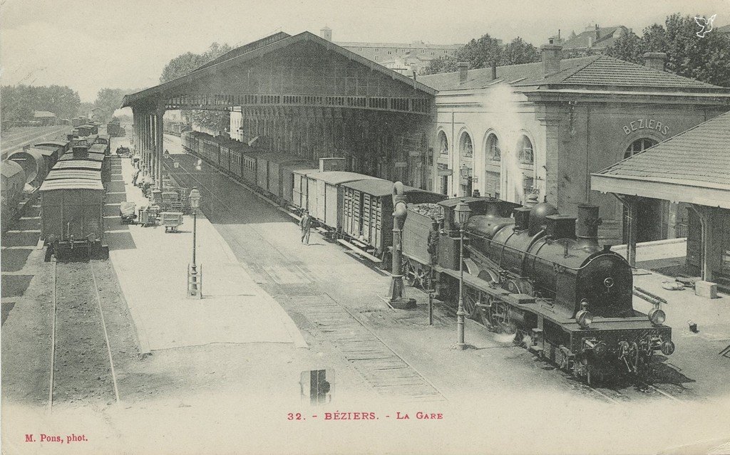 Z - BEZIERS - M.Pons - 32 - La Gare.jpg