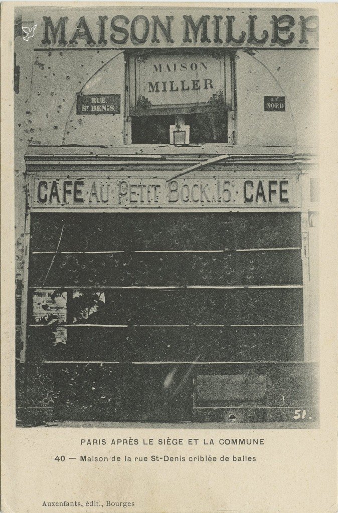 Z - 40 - Maison de la rue St-Denis criblée de balles.jpg